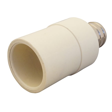 Apollo 3/4 in. Chrome Plated Brass PEX Barb x CPVC CTS Transition Coupling APXCPVC34